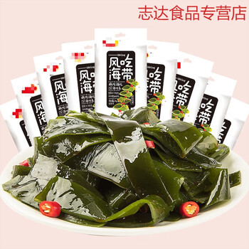 京选好物 风吃海带丝结168g开袋即食包装海草零食小吃香辣味 小胃口尝尝鲜 约8 3g 18小包 50g 图片价格品牌报价 京东