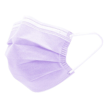亿凌紫色口罩一次性防护三层无纺布民用防尘飞沫口罩现货紫色三层口罩50只独立 含熔喷布 图片价格品牌报价 京东