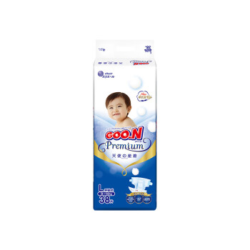 GOO.N天使纸尿裤L码38片价格走势及购买指南