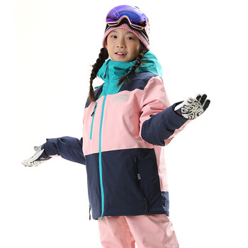 RUNNING RIVER奔流 新品 儿童冬季户外防风保暖滑雪服上衣W2736 302粉 140cm