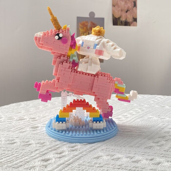 乐高乐兼容乐高女孩系列微小颗粒月亮玉桂狗积木拼装玩具情人节礼物