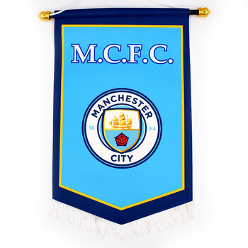 迷纪念品用品挂件巴萨皇马尤文ac米兰挂旗帜吊旗交换旗队旗子 曼城1