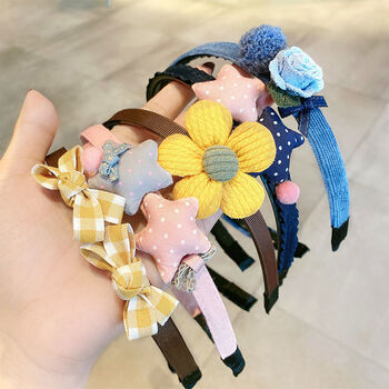 小女孩头饰儿童发箍女童可爱发卡小宝宝洋气头饰不伤发头箍防滑带齿