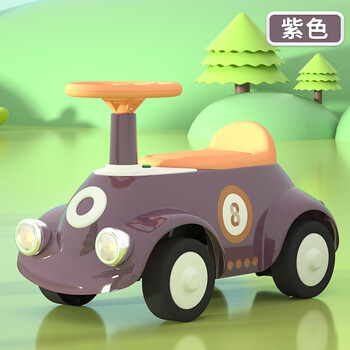 儿童滑行车13岁宝宝玩具小孩四轮滑滑溜溜车防侧翻扭扭车滑步车紫色