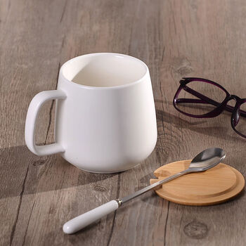 简约ins北欧黑白磨砂陶瓷马克杯办公家用轻奢陶瓷杯咖啡杯情侣杯年会