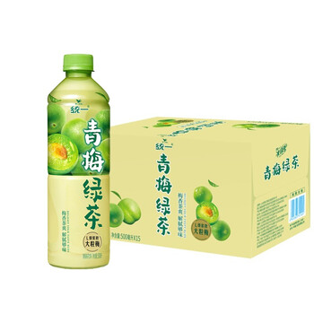 瓶装夏日清爽饮料 【15瓶】青梅绿茶500ml*15瓶