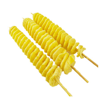 旋转魔幻黄金薯塔51020串马铃薯片旋风土豆串特色油炸小吃食材薯塔串