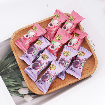 徐福记 果汁夹心糖500g散称硬糖 荔枝味乌梅汁夹心糖果婚庆喜糖