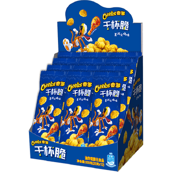 奇多(Cheetos)粟米棒 美式火鸡味 25克*12包 干杯脆 零食 休闲食品