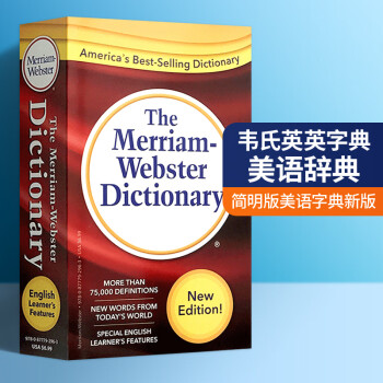 新版韦氏英语词典小红 Merriam-Webster Dictionary 英文原版工具书 韦氏英英字典 美语字典辞典 英文版 托福GRE写作口语
