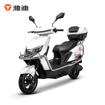 雅迪yadea电动车时尚豪华通勤踏板车72v电瓶车超长续航双人轻便代步