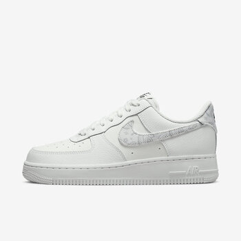 耐克nike女鞋airforce1白灰经典空军一号低帮板鞋潮dj9942100dj