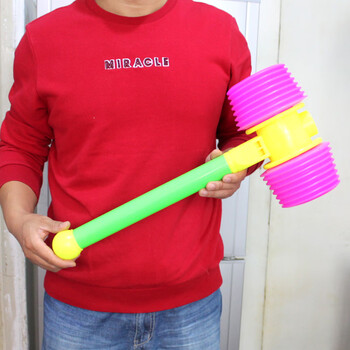 幼儿园教学塑料发声响锤bb气锤整蛊互动助威儿童敲打玩具锤子1个锤子