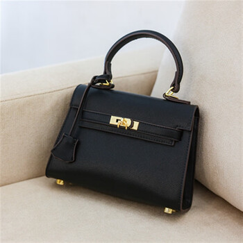 皮凯莉包mini二代小手提包2022新款铂金包百搭单肩斜挎凯丽包女 经典