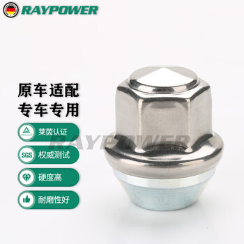 RAYPOWER(瑞柏尔)福特JEEP福克斯蒙迪欧翼虎福睿斯轮胎螺母汽车轮毂螺丝帽 福特加强一体款 5只装(一盒)