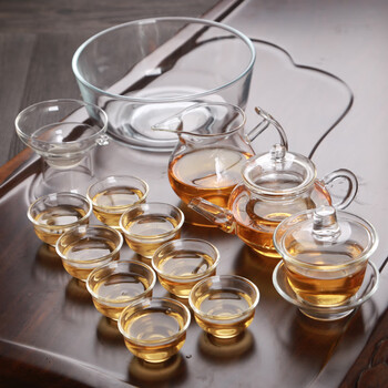 厨具>茶具>茶杯>茱橙>茱橙玻璃小口杯水杯子耐热小号酒杯透明泡茶小碗