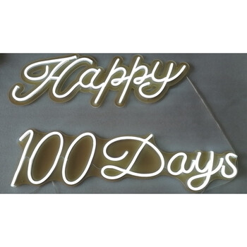 happybirthday装饰霓虹灯定制发光字marryme求婚灯钜惠 happy 100days