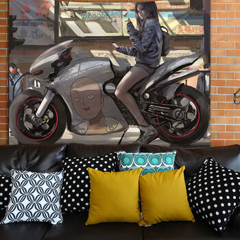 布荷背景布ins挂布房间卧室装饰租房网红直播床头鬼刀冰公主漫画布艺