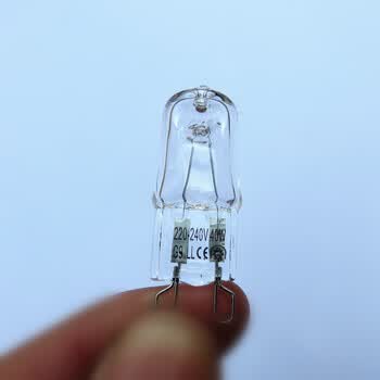 3香薰灯220v12v20w35w插脚水晶灯泡两针插泡 g9 220v扁脚透明(5只装)