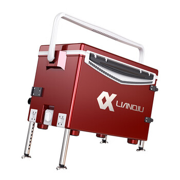 全套超轻钓鱼箱可坐竞技多功能渔具装备野钓32 s8烤漆钓箱【酒红色】