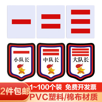 良珅 少先队干部标志小学生臂章袖章队牌子中队长二道杠袖标班干部
