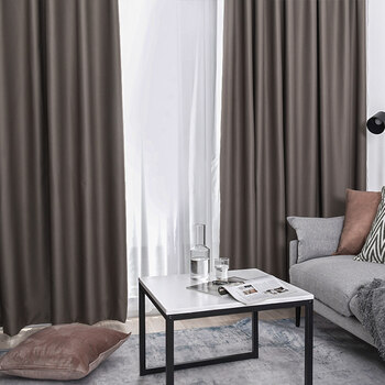 全遮光窗帘100不透光窗帘遮光卧室ins风挂钩式2021年新款布遮阳隔热