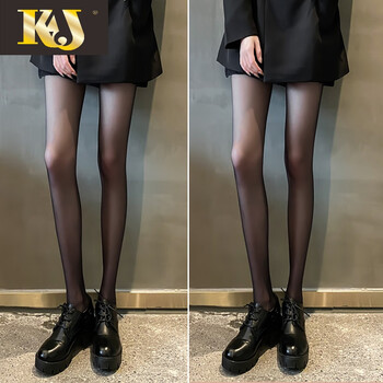 法国kj品牌黑丝袜丝袜女春秋款防勾丝光腿神器性感夏季渔网打底裤连
