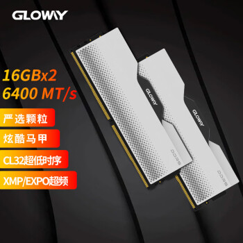 光威（Gloway）32GB(16GBx2)套装 DDR5 6400 台式机内存条 龙武系列 海力士A-die颗粒 CL32