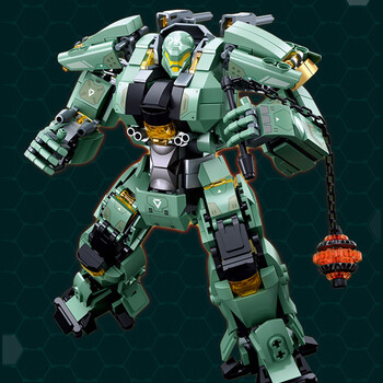乐··高环太平洋机甲师冰锋泰坦机甲战士积木拼装男孩玩具模型 灰烬