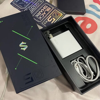 5pro黑鲨120w充电器游戏手机4s/4pro/5原装闪充数据线 9成新 黑鲨120w