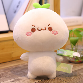 长草颜团子公仔毛绒玩具可爱颜文字表情包玩偶娃娃抱枕生日礼物女 圆