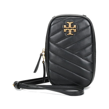 托里 伯奇手机包单肩斜挎包 托里 伯奇tory Burch 奢侈品tb女包kira系列羊皮手机包单肩斜挎包黑色小号