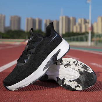 中考体育专用鞋男立定跳远鞋学生防滑体考试训练田径跑步运动鞋女黑白