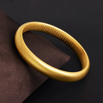 老凤凰老凤凰黄金手镯999足金古法心经女款金镯子古法传承送老婆送