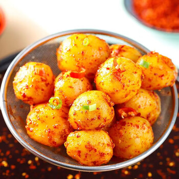 香辣土豆零食小烧烤麻辣味马铃薯洋芋片四川特产小袋装 【圆土豆】