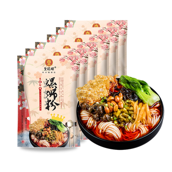 柳州特产螺狮粉广西螺丝粉特产米粉速食方便米线 皇冠螺蛳粉330g*6袋