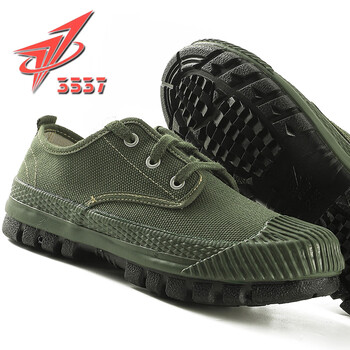 3515贵州男防滑耐磨防臭低帮劳保鞋工地农田黄胶鞋轻途草绿色防滑42码
