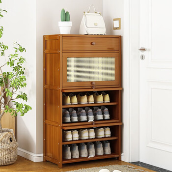 wawj鞋柜家用门口玄关柜一体大容量实木入户鞋架宿舍靠墙楼道收纳置物