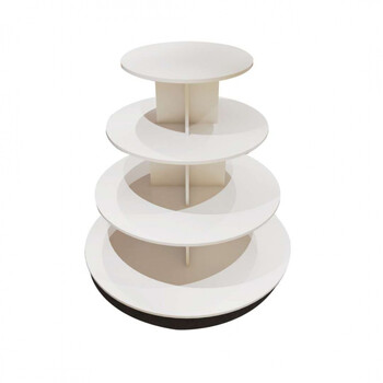 圆形中岛柜展示台化妆品鞋店产品展柜展架超市堆头母婴陈列柜货架 圆1