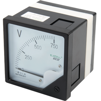 伊莱科(elecall)直流电流表电压表6c2指针式家用工业安装机械式伏特