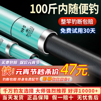 浪尖一击官方鱼竿手竿钓鱼竿台钓竿黑坑十大渔具超轻大物鲫鱼旗舰品牌 5H28调5.4米+50礼包+终身配节