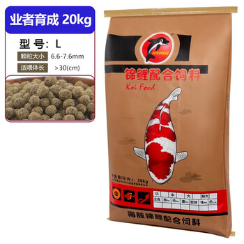 海豚锦鲤鱼饲料40斤专用鱼食金鱼通用型不浑水鱼粮鱼池渔场大包装育成增体增色kg 育成l大粒 图片价格品牌报价 京东