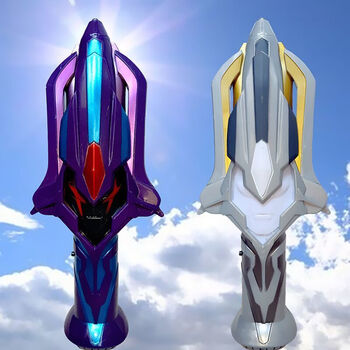 变身器儿童玩具召唤器发光面具剑披风装备骏虹骁 银河火花 黑暗火花