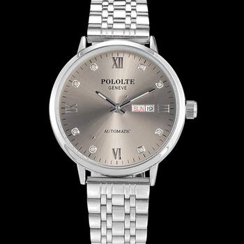 保罗贵族系列【贵豪】男士高端腕表bl3876 银壳灰盘