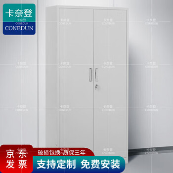 卡奈登 文件柜铁皮柜五层两门钢制铁皮柜 办公文件柜 资料档案柜财务凭证柜  WJG-008