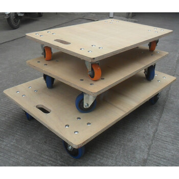 木乌龟车木板平板车手推车工具车拖板拉货车搬运车拖车小推车四轮