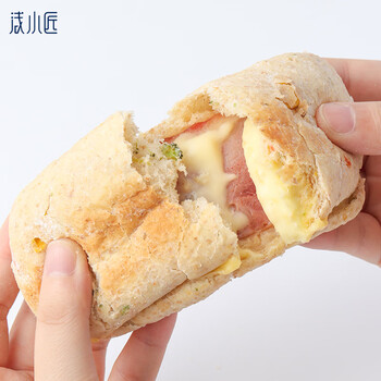 浅小匠全麦帕尼尼面包三明治欧包代餐饱腹早餐无糖精食品蔬菜芝士蛋1个 图片价格品牌报价 京东