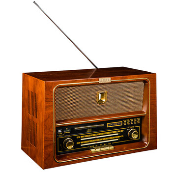 唐韵世家 cr-063s电子管收音机老式猫眼仿古怀旧半导体复古收音机wjhh