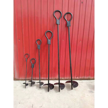 定制地锚螺旋电线杆地锚临时地锚钢丝电力地钻拉线地钩地锚地桩2t13米