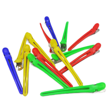 美发夹鸭嘴夹子夹子头卡盘发用卡子大夹子彩色夹子姒桀优质鸭嘴夹2个